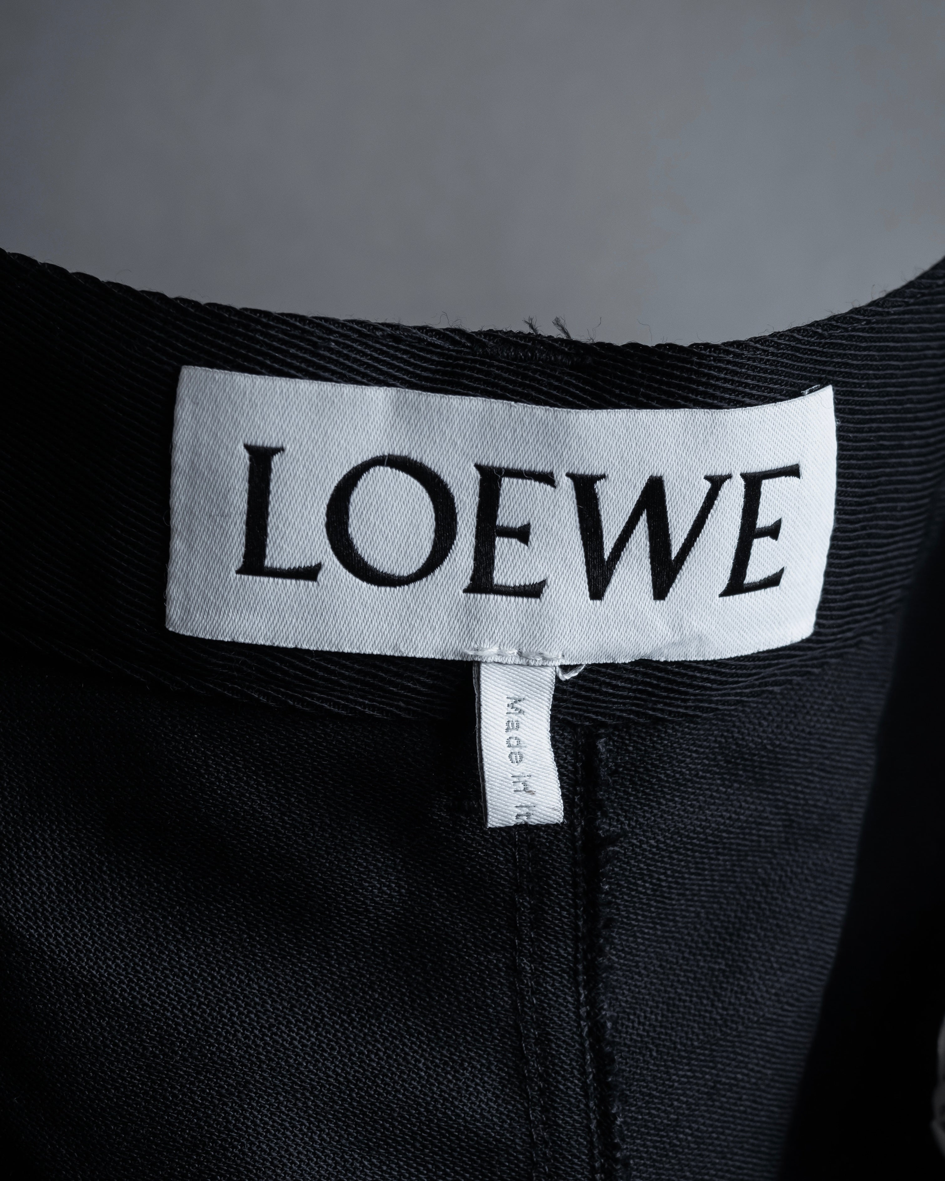 "LOEWE" Three-dimensional pattern design wide slacks