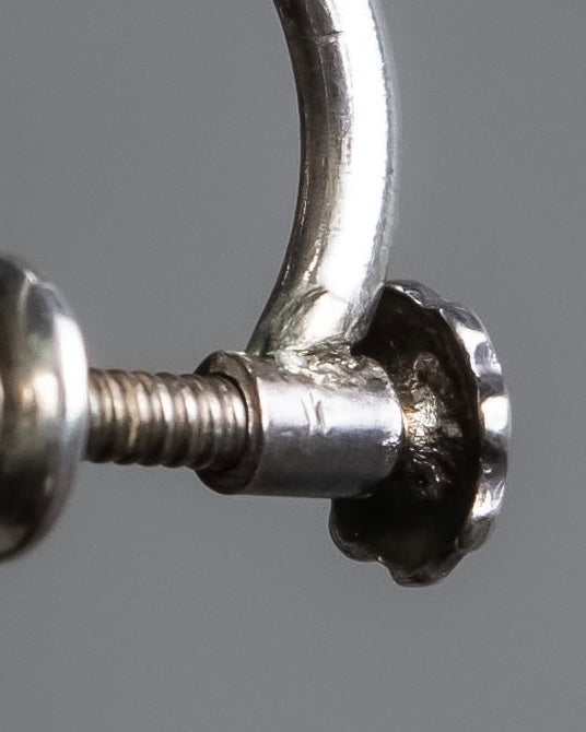 "GEORG JENSEN" Henning Koppel design sculptural silver earring