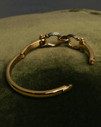 "CHARRIOL" 90's-00's Vintage PVD gold and steel cable link bangle