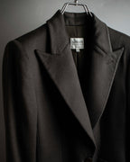 "ARMANI COLLEZIONI" Sharp peak lapel 100% cashmere tailored jacket