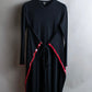 "JEAN PAUL GAULTIER" Separate drawstring design V-neck long length pullover