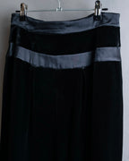"GIORGIO ARMANI" Cross satin detail velvet straight skirt