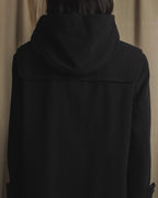 Abrigo tipo duffle de herencia de los años 90 de Burberrys con capucha forrada de cuadros