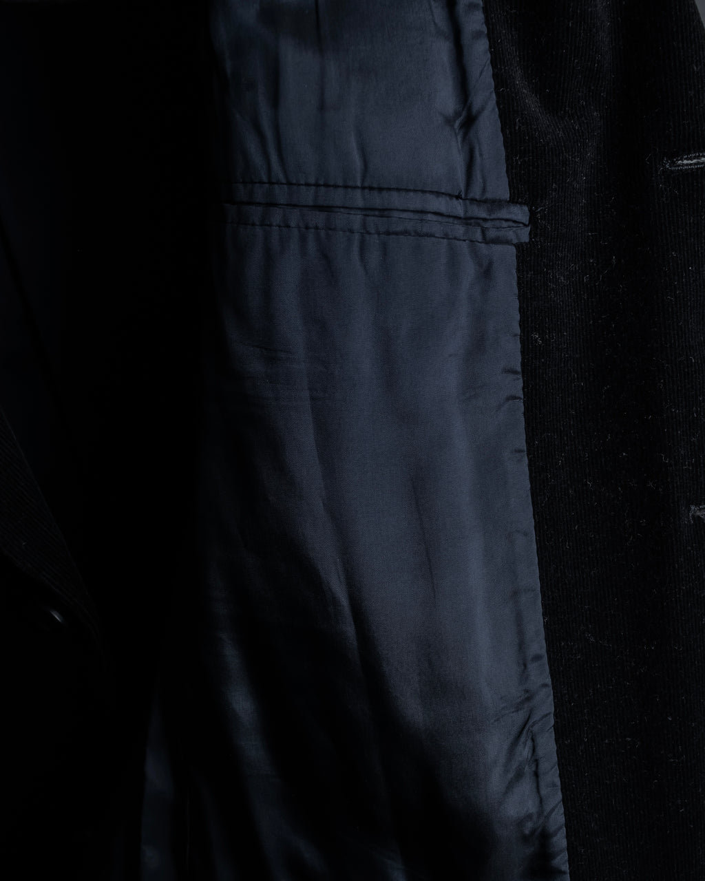 "ARMANI COLLEZIONI" Black corduroy relaxed set up