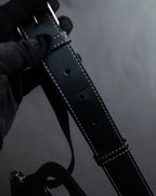 "BURBERRY" Suede switching design 2way shoulder bag