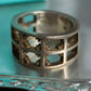 "Tiffany&Co" Silver 925 square cut edged ring