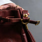 "Cartier" Drawstring design bordeaux color shoulder bag