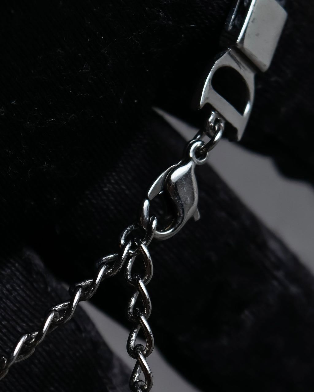 "Christian Dior" Logo design charm ribbon tie bracelet