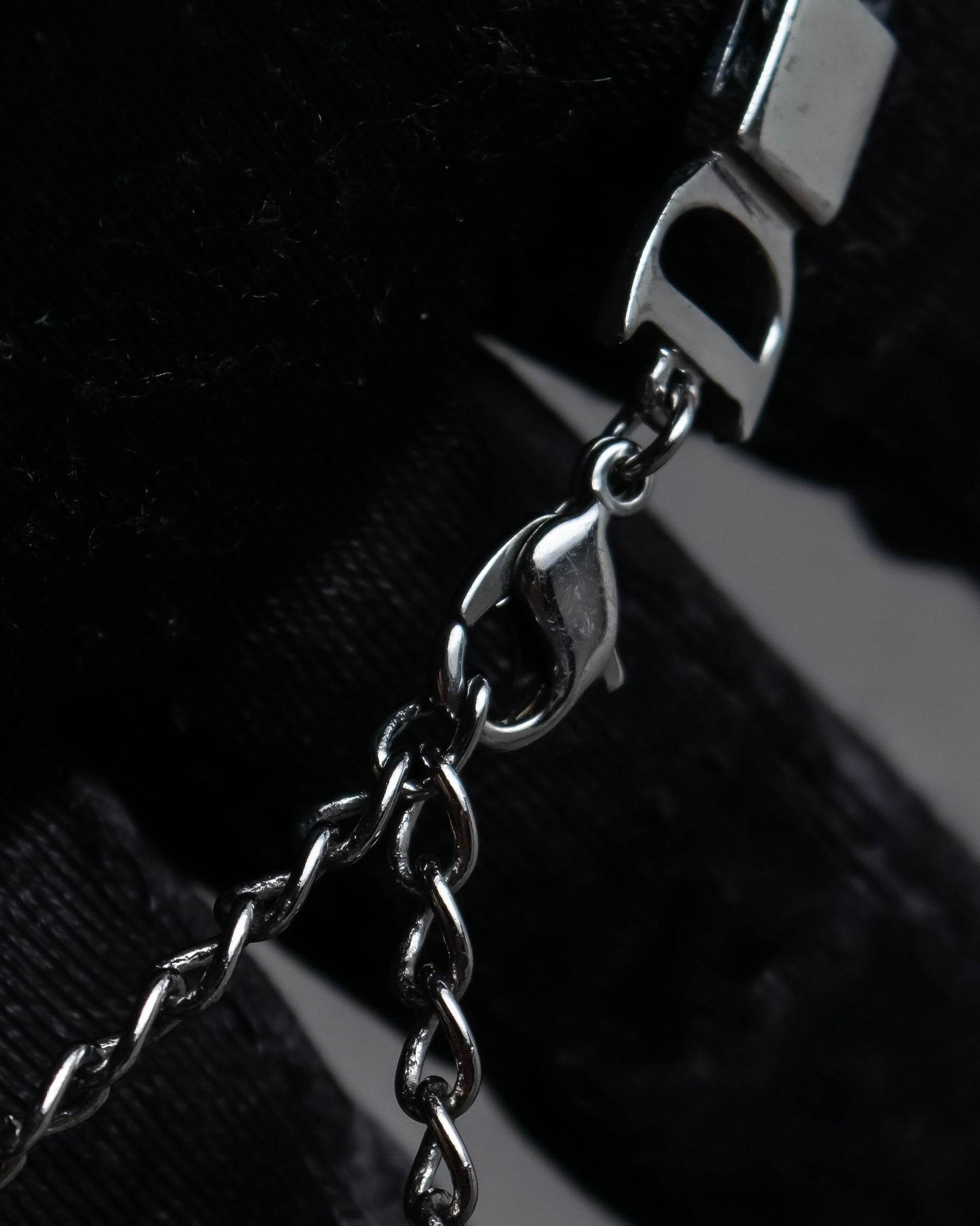 "Christian Dior" Logo design charm ribbon tie bracelet