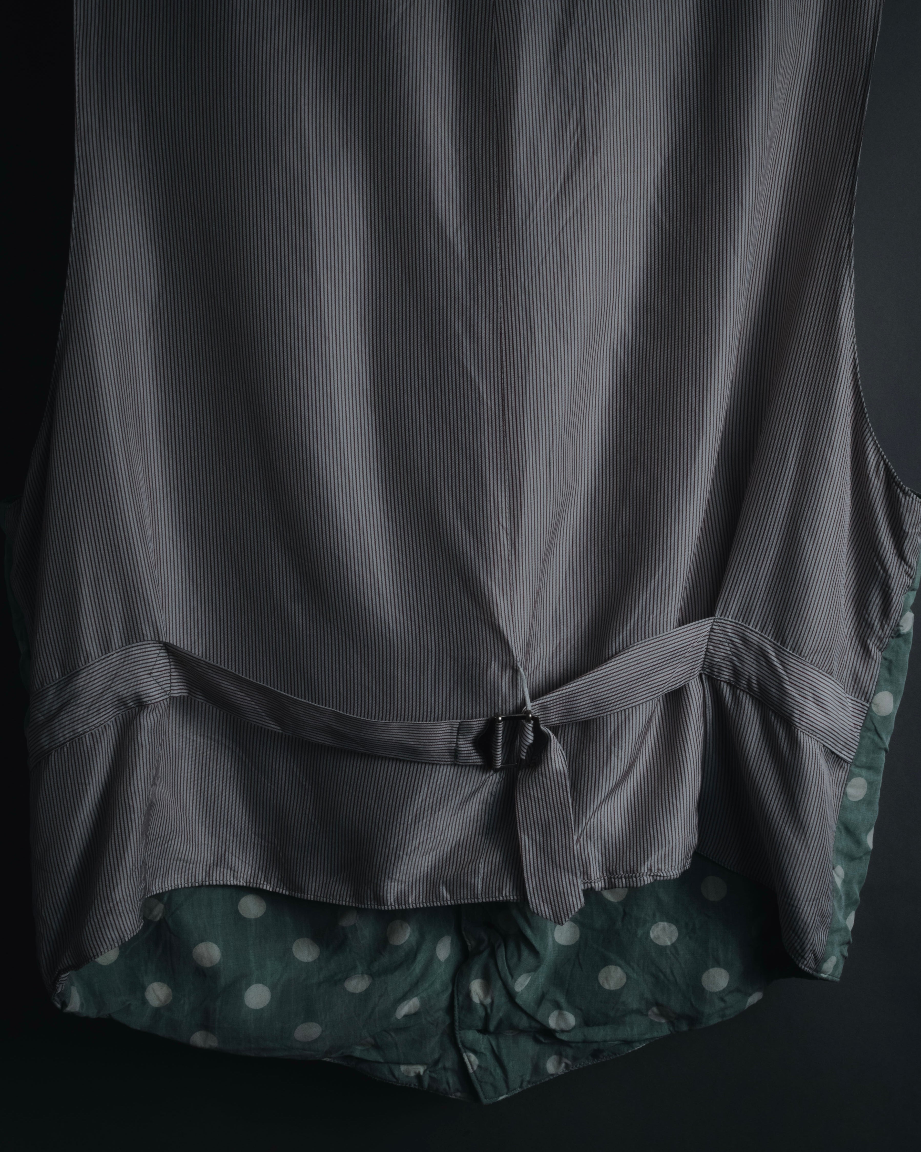 "COMME des GARÇONS HOMME"
Early 90s polka-dot rayon tailored vest