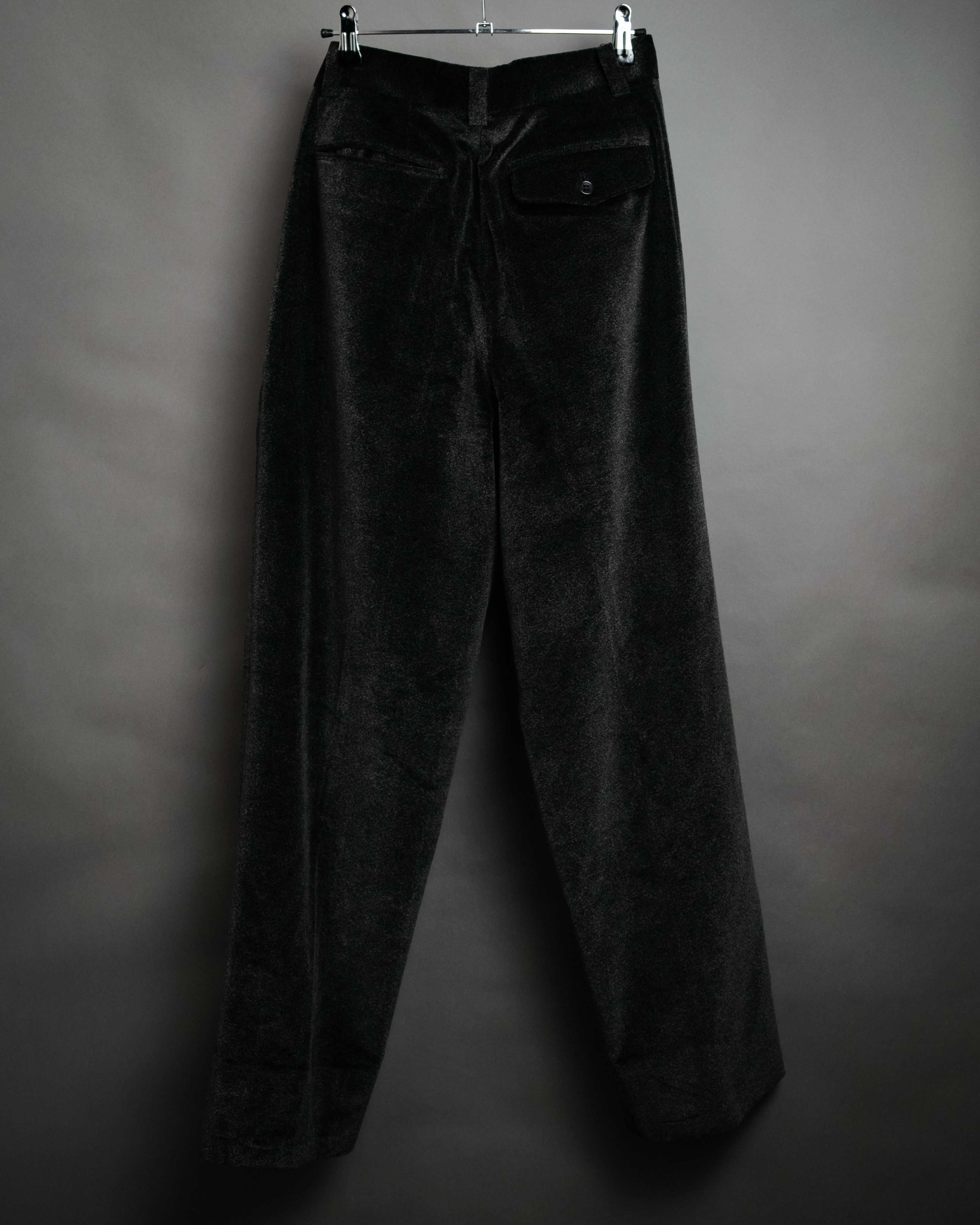 “Christian Dior MONSIEUR” 80’s-90’s Velour two tuck wide trousers