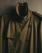 “Burberrys” 80’s Heritage check long trench coat