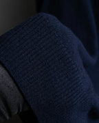 "MAISON MARGIELA" 16AW elbow patch design navy color knit