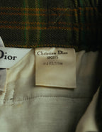 "Christian Dior" 80's-90's Wool plaid blouson and trousers set