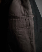 "HUGO BOSS" Fine-gauge wool khaki gray set up