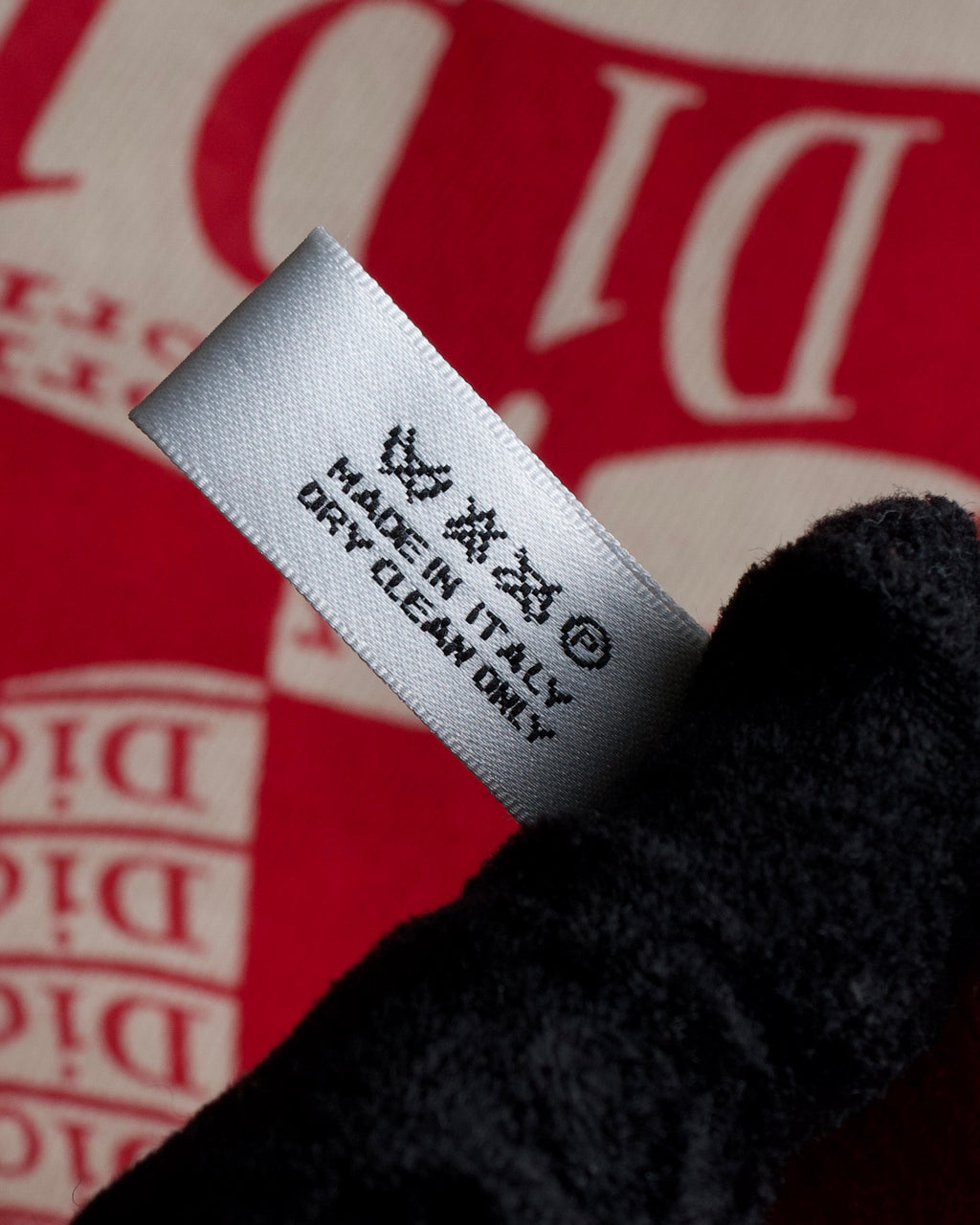 "Christian Dior" Logo pattern twill muffler