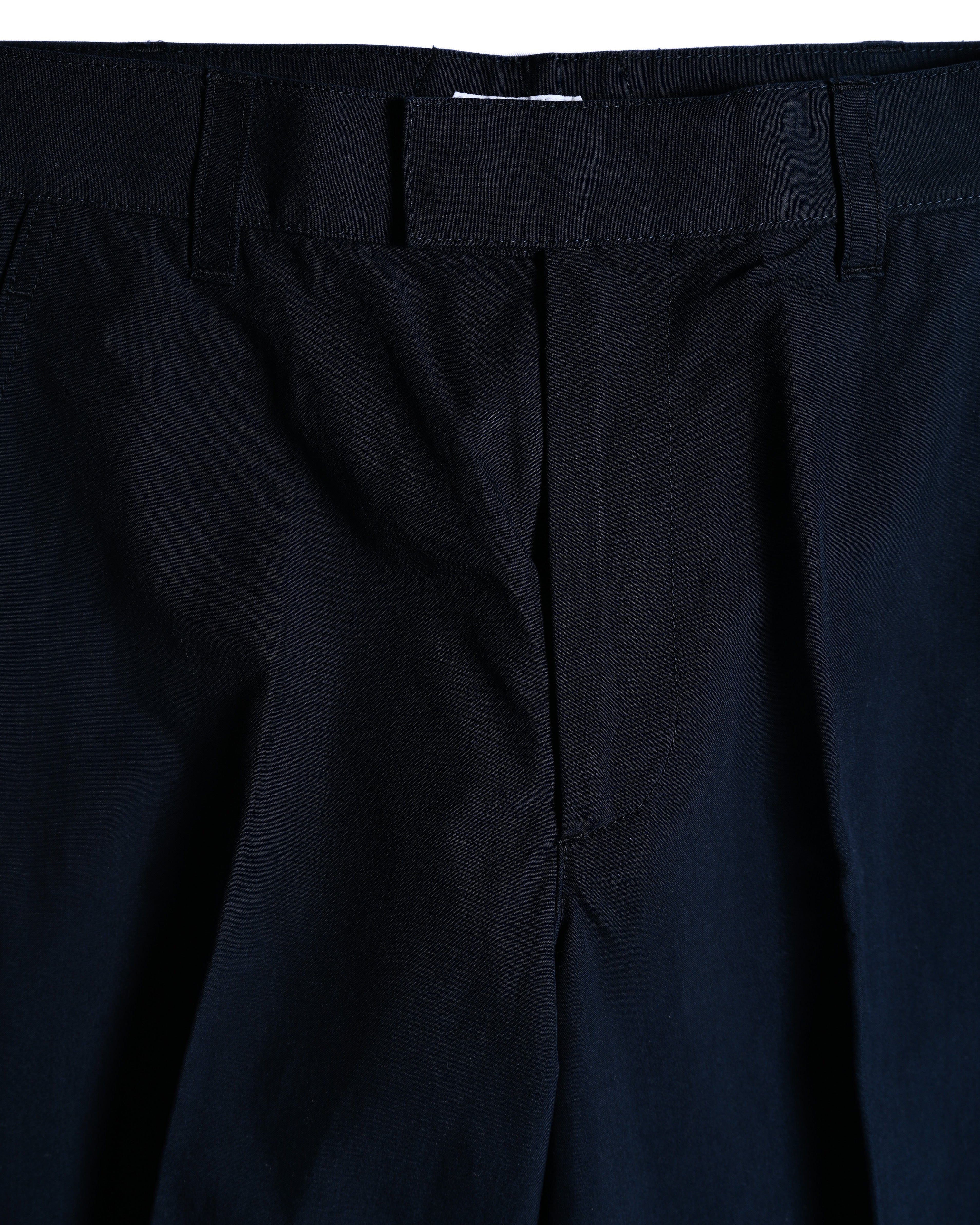 BOTTEGA VENETA by Matthieu Blazy / 2022SS Curved Hem Trousers Navy
