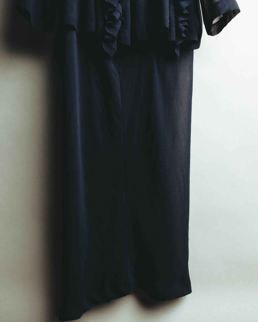 "COMME des GARÇONS" 90's Sculptural ruffle maxi dress