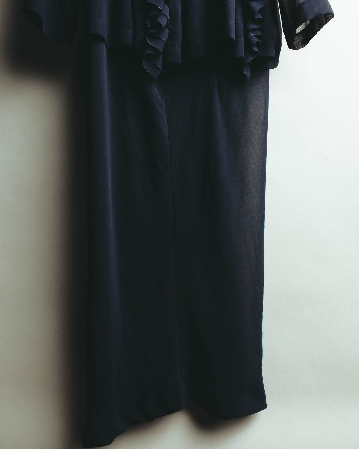 "COMME des GARÇONS" 90's Sculptural ruffle maxi dress