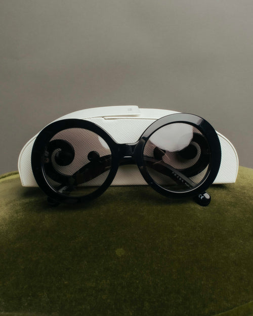 "PRADA" 10's Sculptural baroque sunglasses