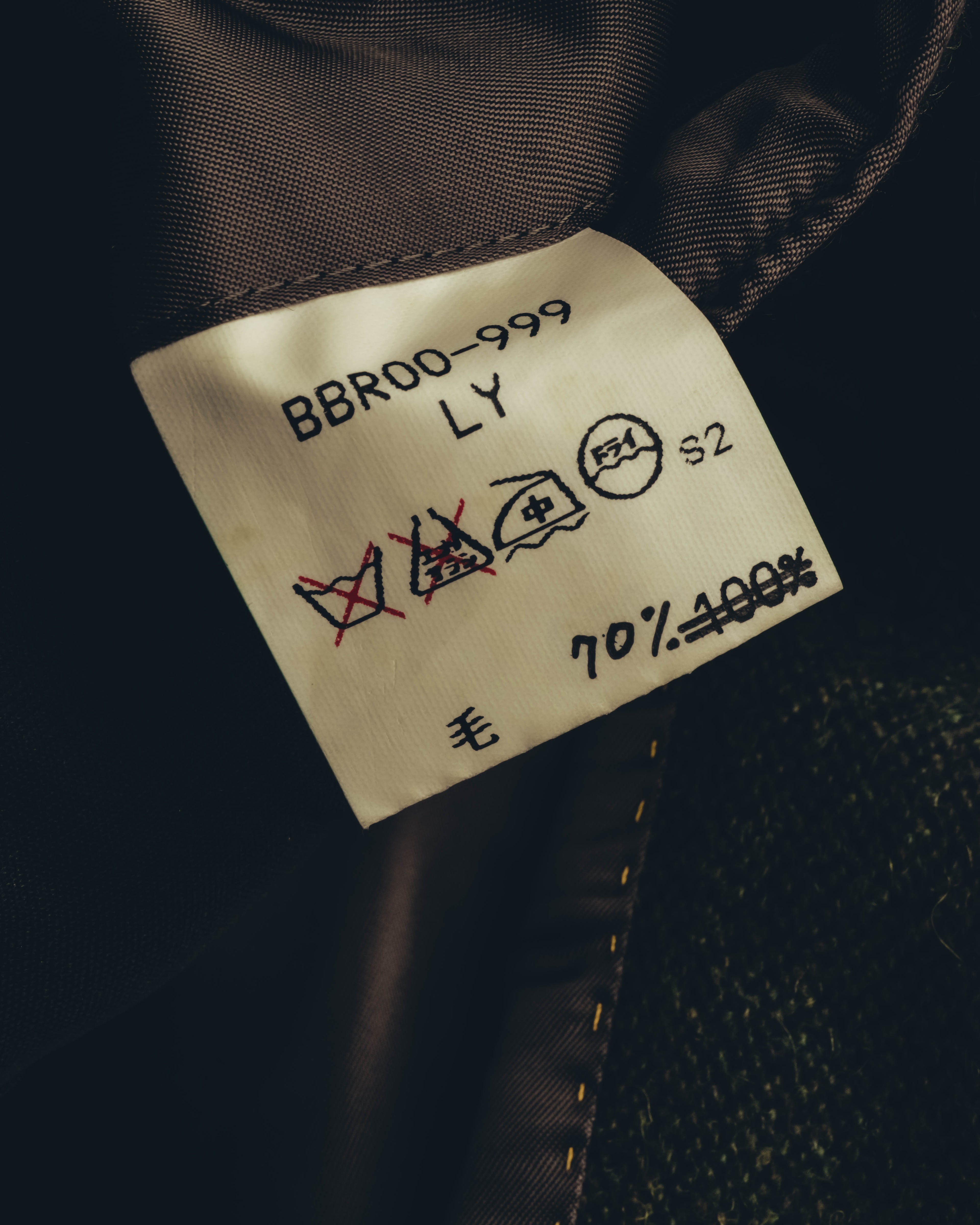 "BURBERRY LONDON" 00's-10's Classic wool tweed coat