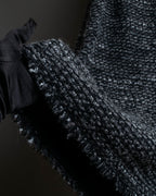 "Dolce &amp; Gabbana" Tweed raw edge flared skirt