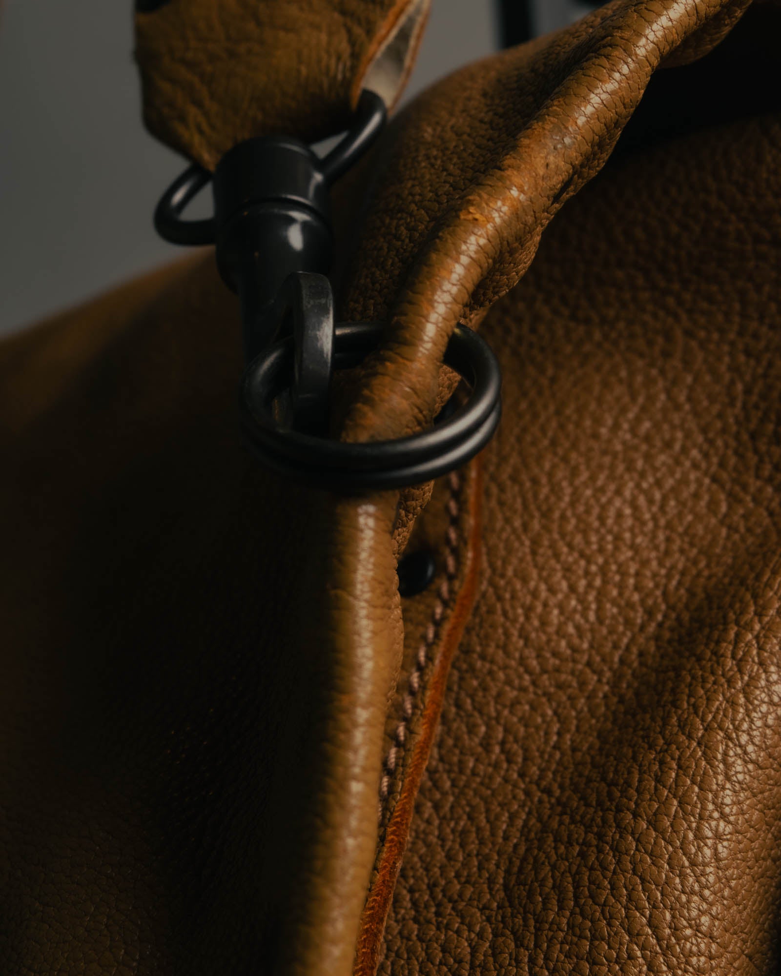"BOTTEGA VENETA" 00's-10's Grained leather messenger bag