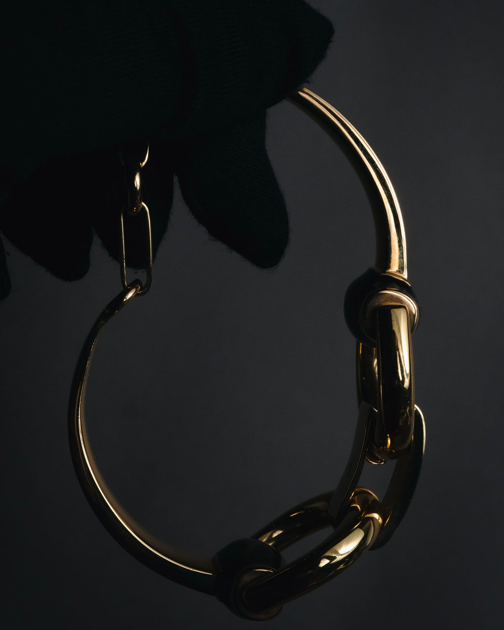 "GUCCI" 00’s Oversized horsebit link bracelet