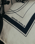 "Hermès" Classic ex libris silk scarf
