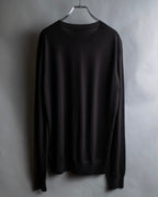 "BOTTEGA VENETA" High quality wool charcoal brown knit