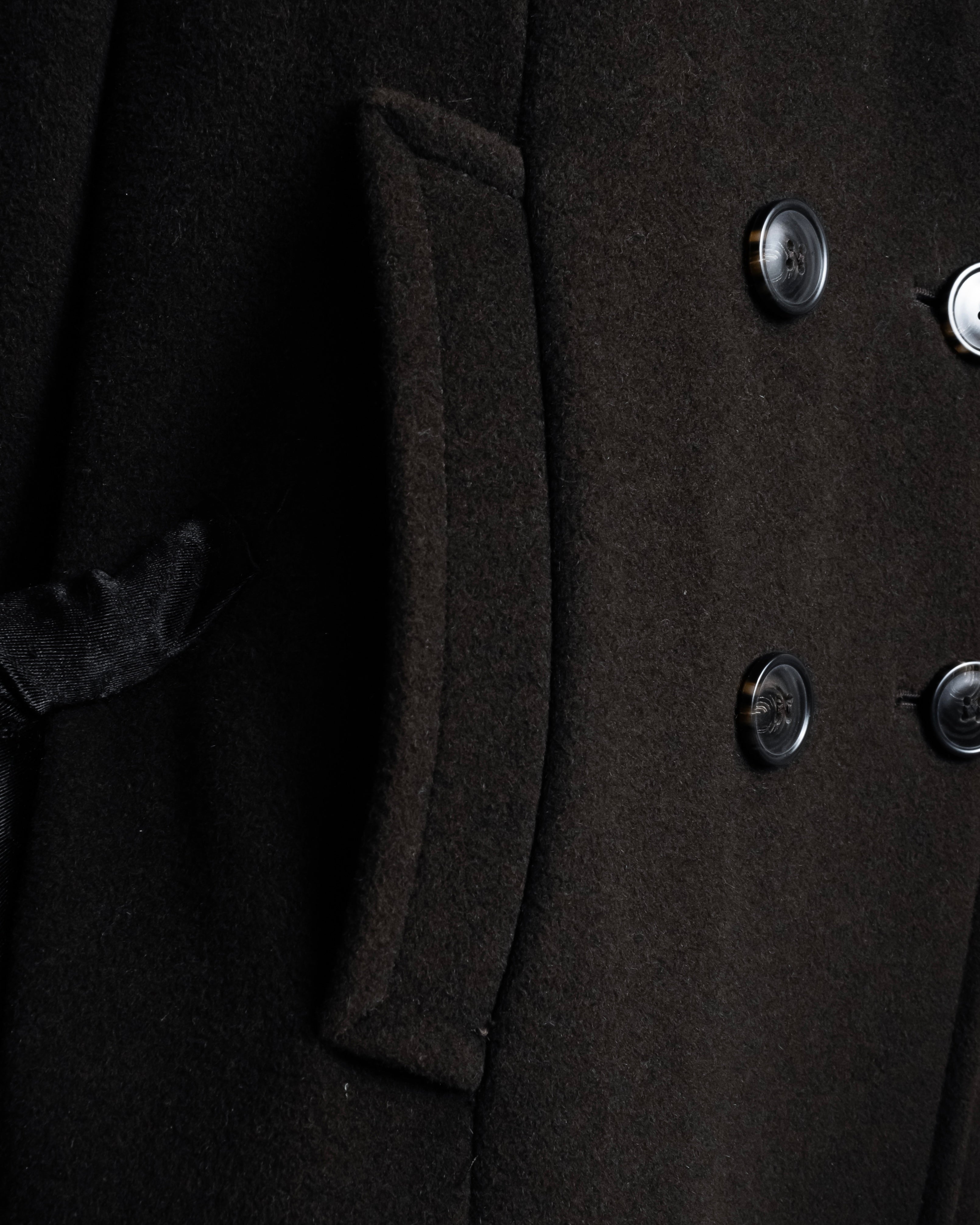 "MAX&Co." 90's Classic maxi-length angora mix long coat