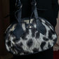 "Vivienne Westwood" Leopard abstract print rounded horizontal shape one handle bag