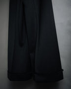 –SPECIAL– "CHANEL" 2011SS Wide-leg high-waist fringe hem trousers