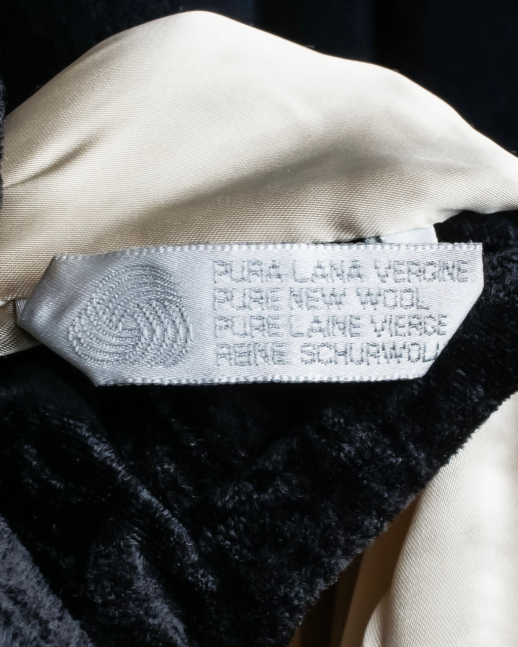 "Max Mara"
 Swakara fer collar oversized wrap style chester coat