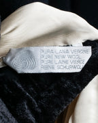 "Max Mara"
 Swakara fer collar oversized wrap style chester coat