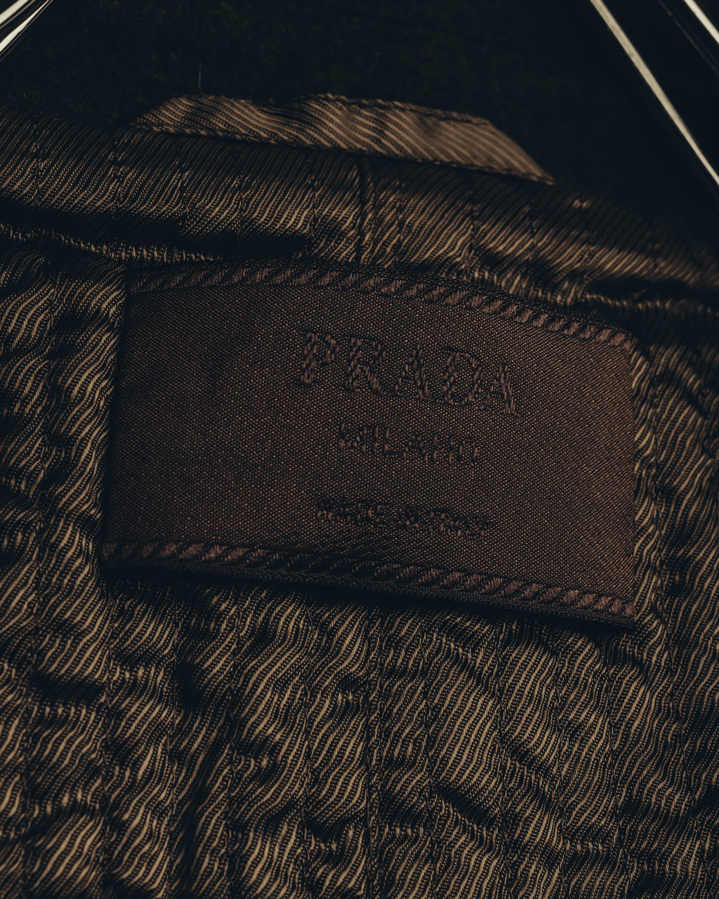 "PRADA" 90's-00's Quilted wool tailored jacket