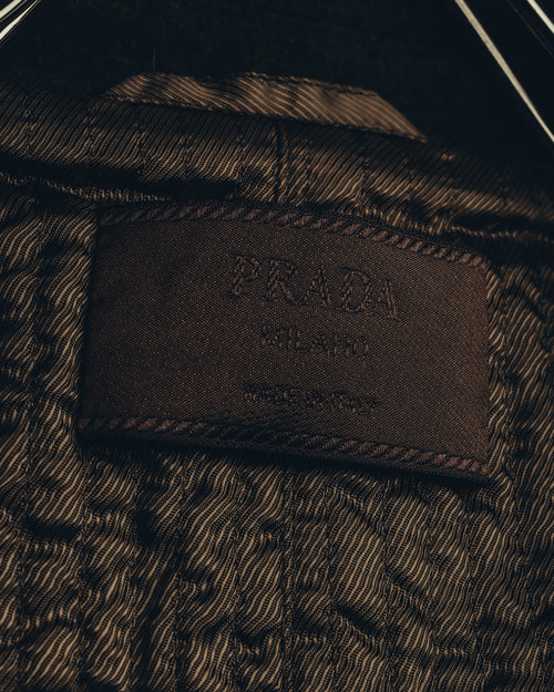"PRADA" 90's-00's Quilted wool tailored jacket