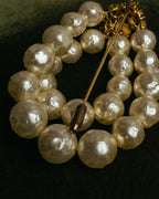 “Christian Dior” 70’s-80’s Boutique pearl rhinestone brooch