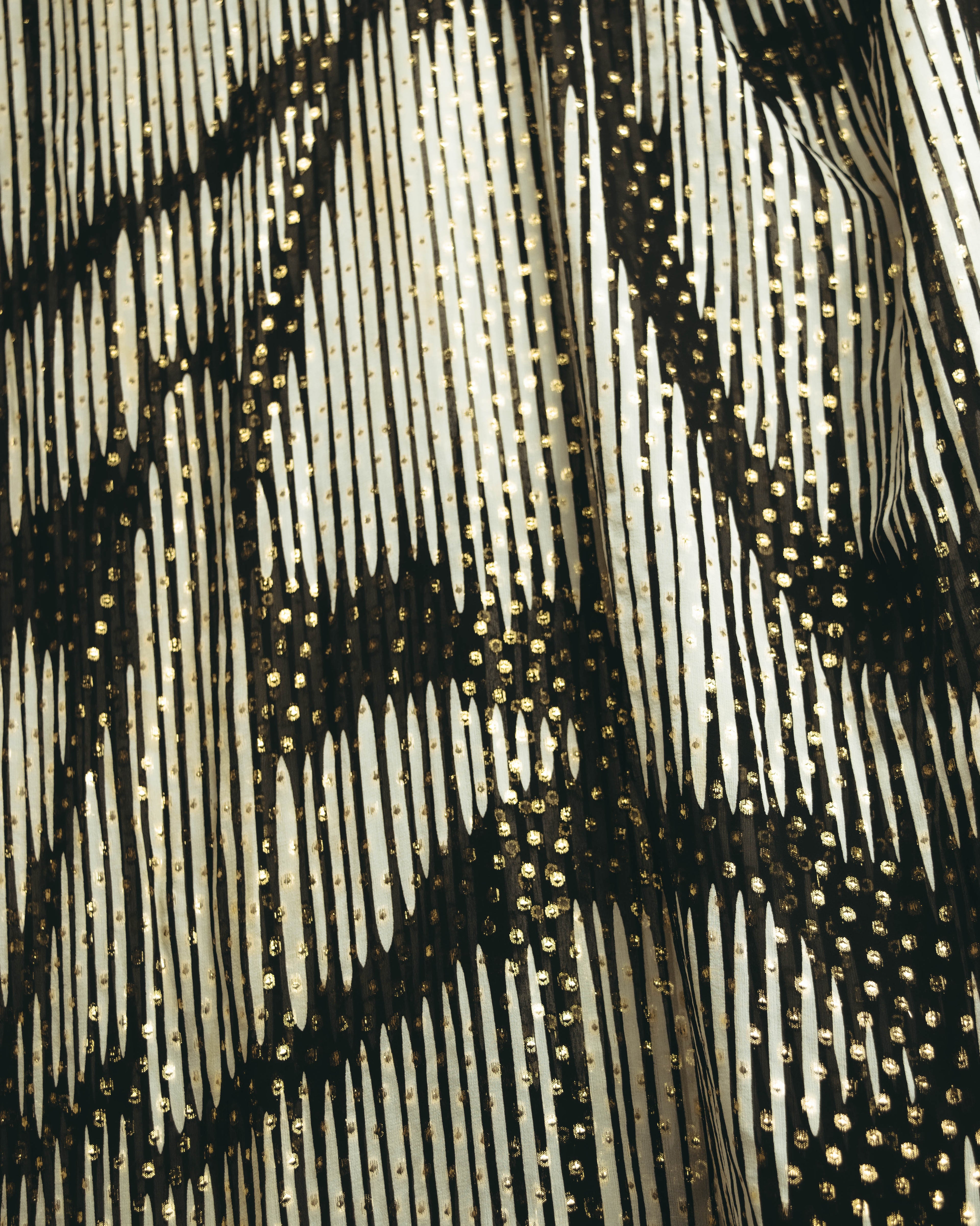 -SPECIAL- “GUCCI” 00’s-10’s Metallic printed sheer stole