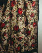 "Christian Dior" 80's-90's Floral paisley patterned large scarf