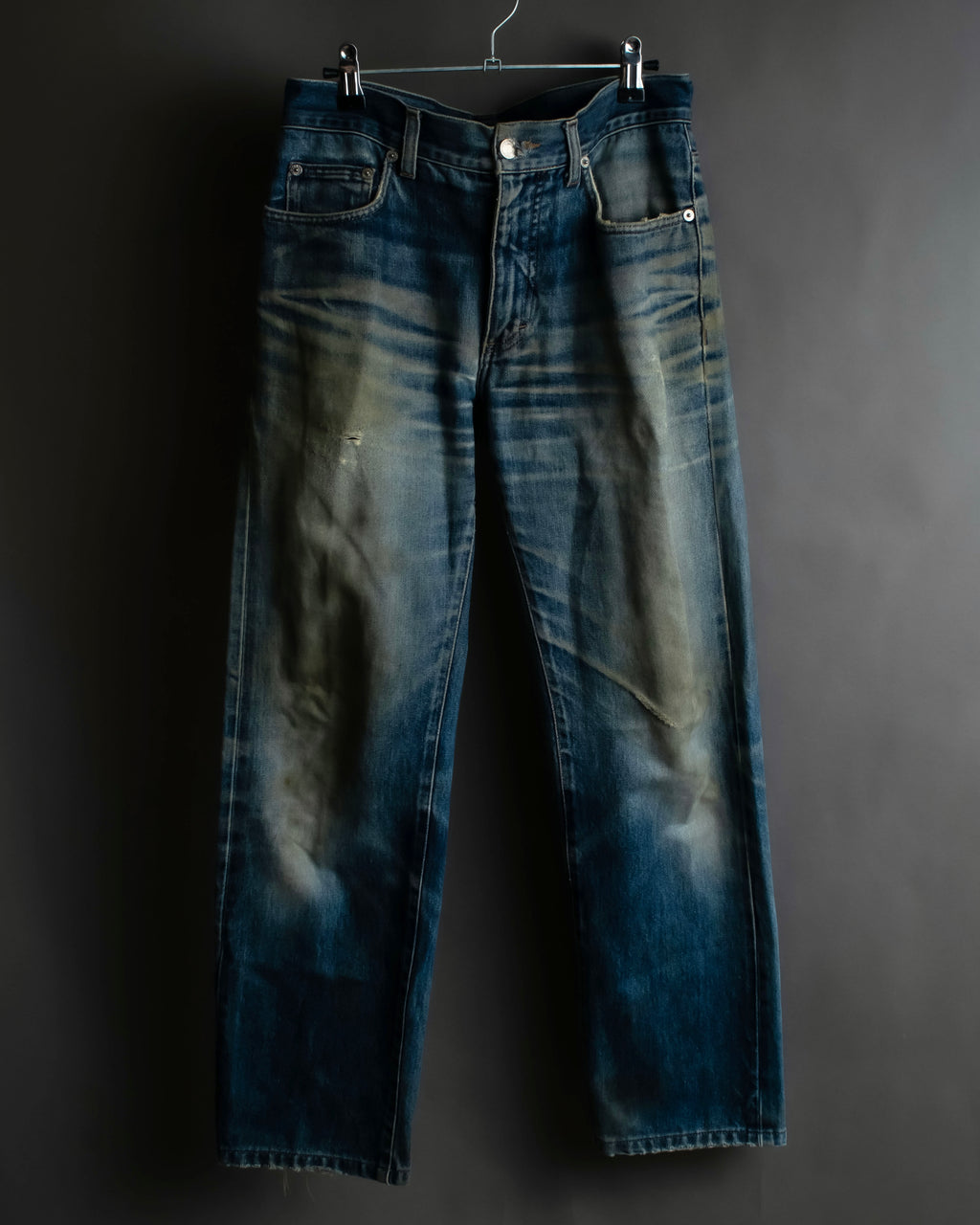 "GUCCI" Gradient fade design tapered denim