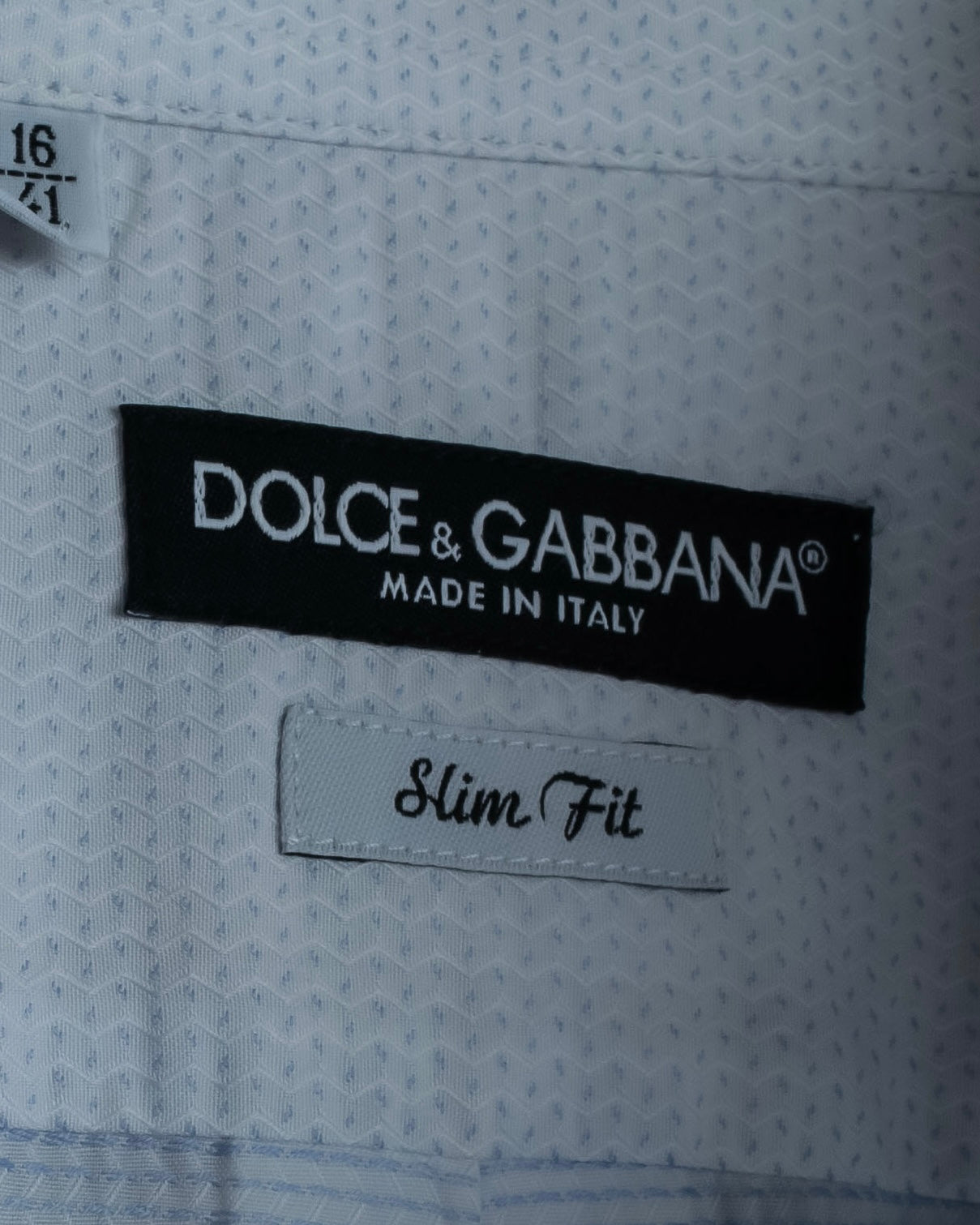 "Dolce & Gabbana" Geometric print slim fit shirt