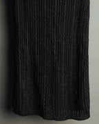 "Yves Saint Laurent" 80's-90's Metallic ribbed sleeveless knit top