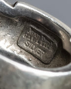 "JEAN PAUL GAULTIER" Logo engraved silver 925 ring