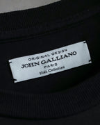 "John Galliano" Tie motif trompe l'oeil design pullover