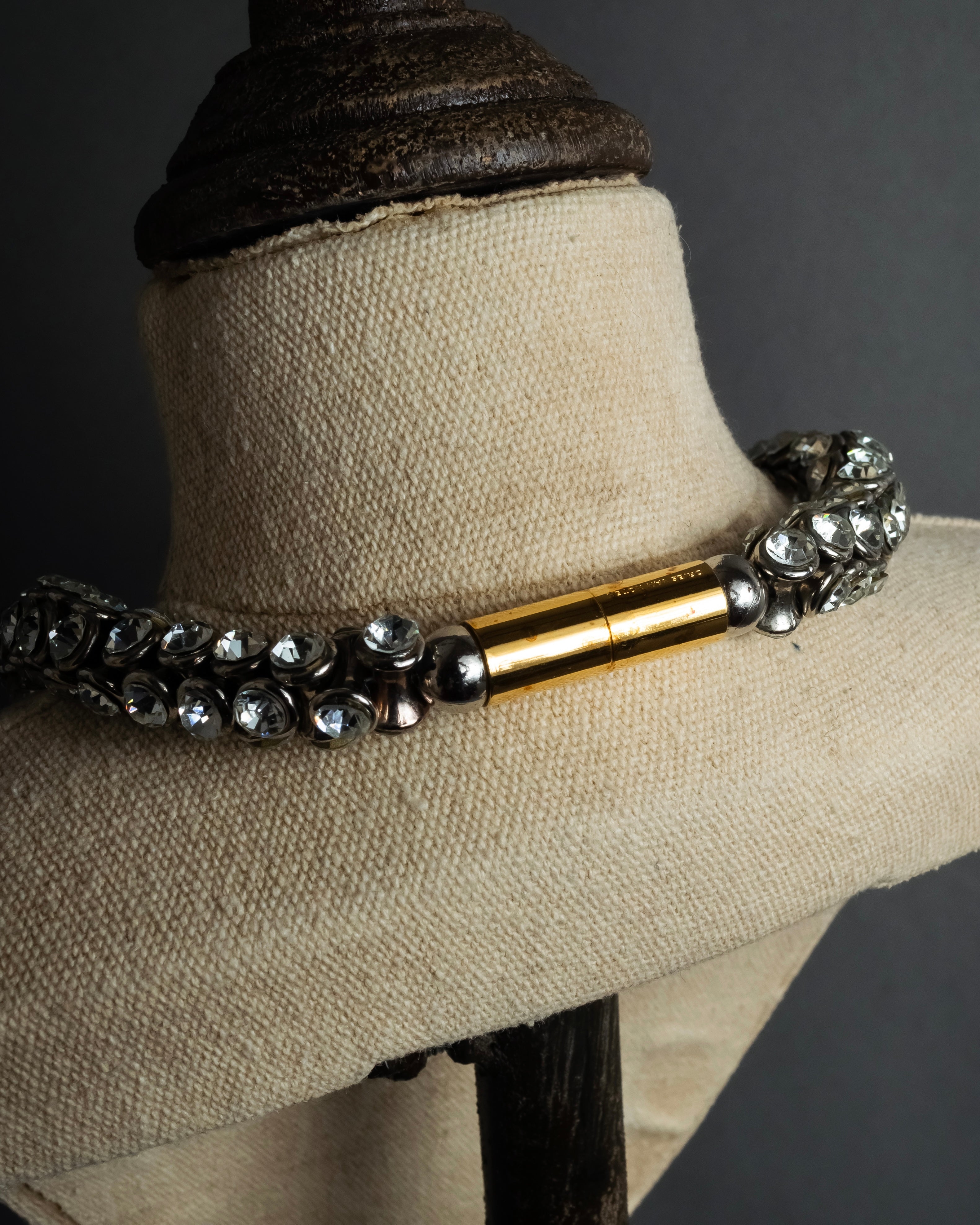 "DRIES VAN NOTTEN" 2022's Double crystal detail magnetic choker