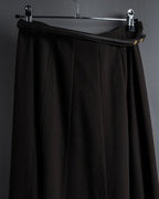 "HERMES" 90's Gold parts design derived from horse tack flared skirt