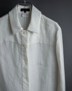 "LOEWE" 00's Fly front linen shirt