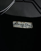 “Christian Dior MONSIEUR” 80’s-90’s Deep v-neck pure wool knit
