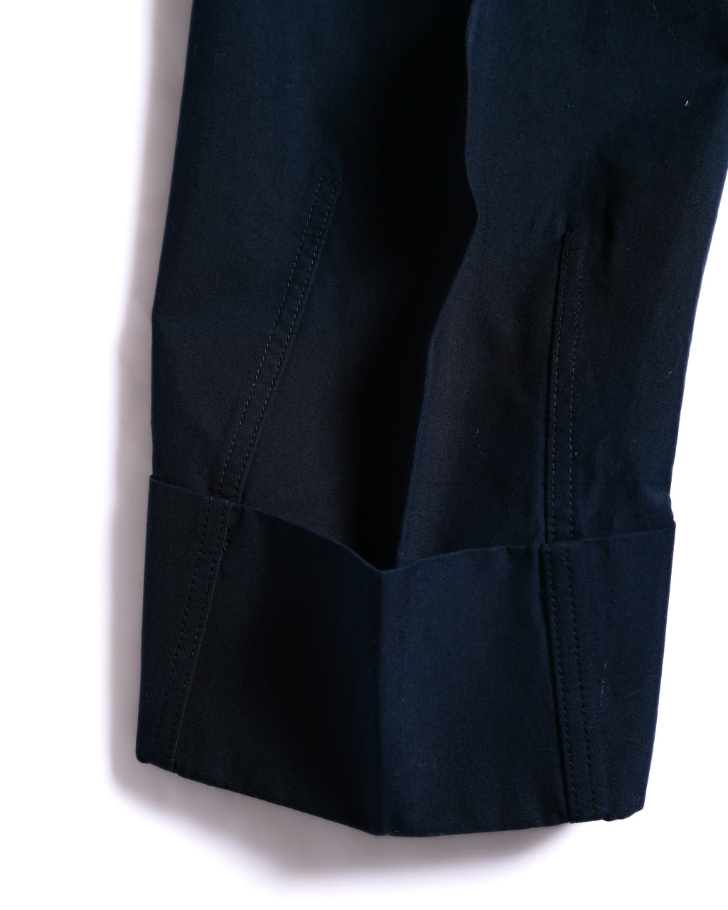 BOTTEGA VENETA by Matthieu Blazy / 2022SS Curved Hem Trousers Navy